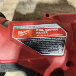 HOUSTON LOCATION - AS - IS Milwaukee FUEL 18-Volt Lithium-Ion Brushless Cordless Coil Roofing Nailer (Tool Only)