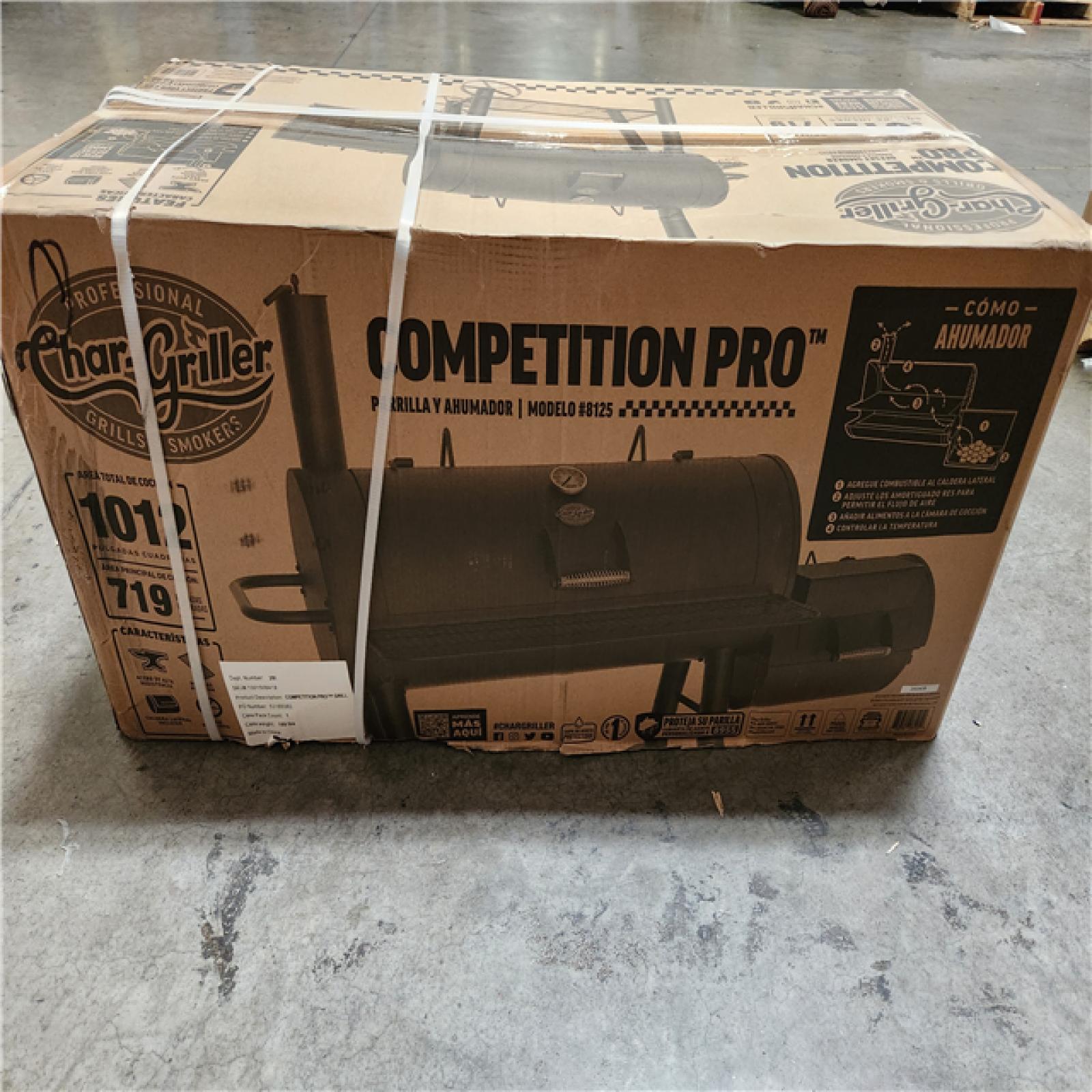 Phoenix Location NEW Char-Griller 1012 sq. in. Competition Pro Offset Charcoal Grill or Wood Smoker in Black