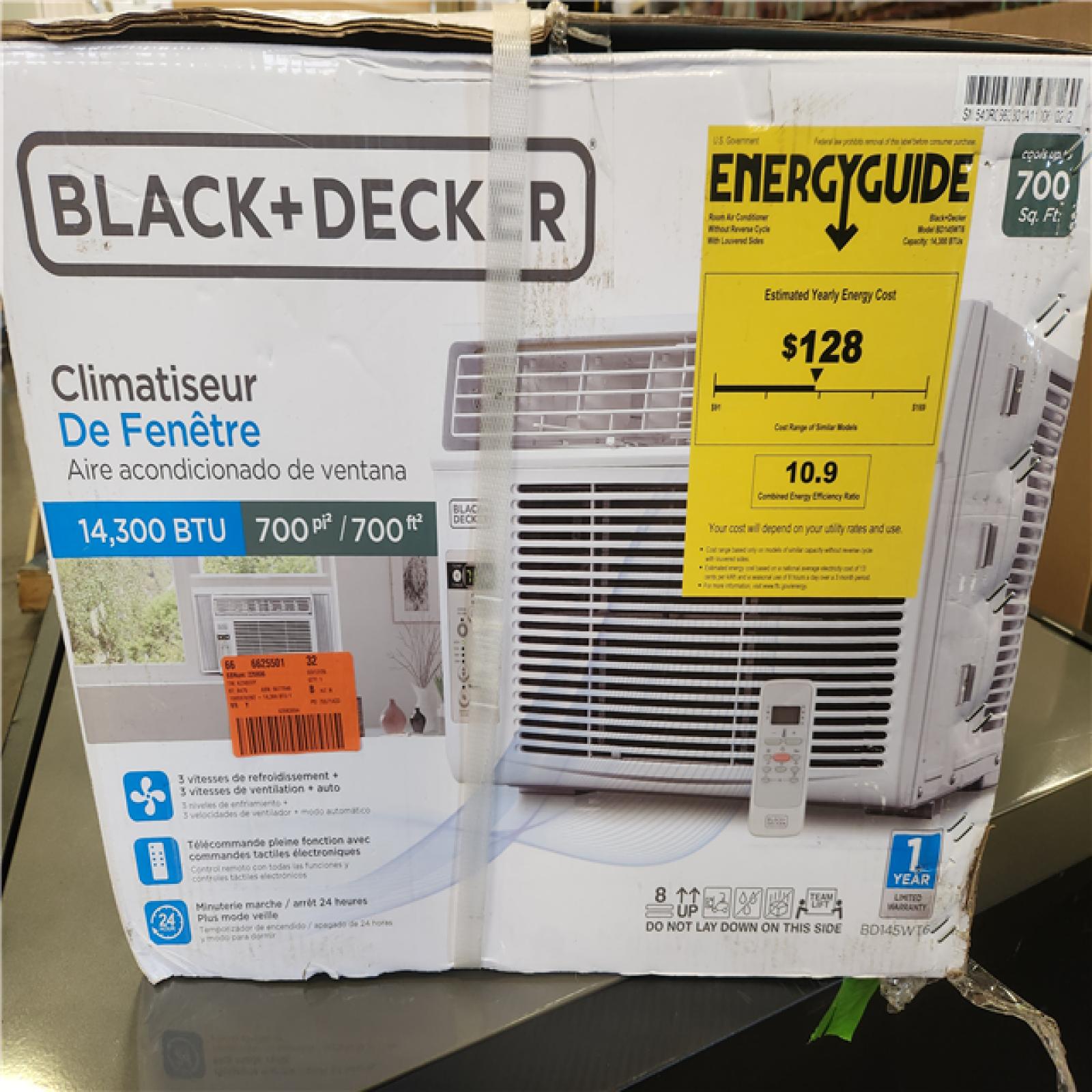Phoenix NEW BLACK+DECKER BD145WT6 Window Air Conditioner 14,500 BTU, Cools up to 700 Square feet, White