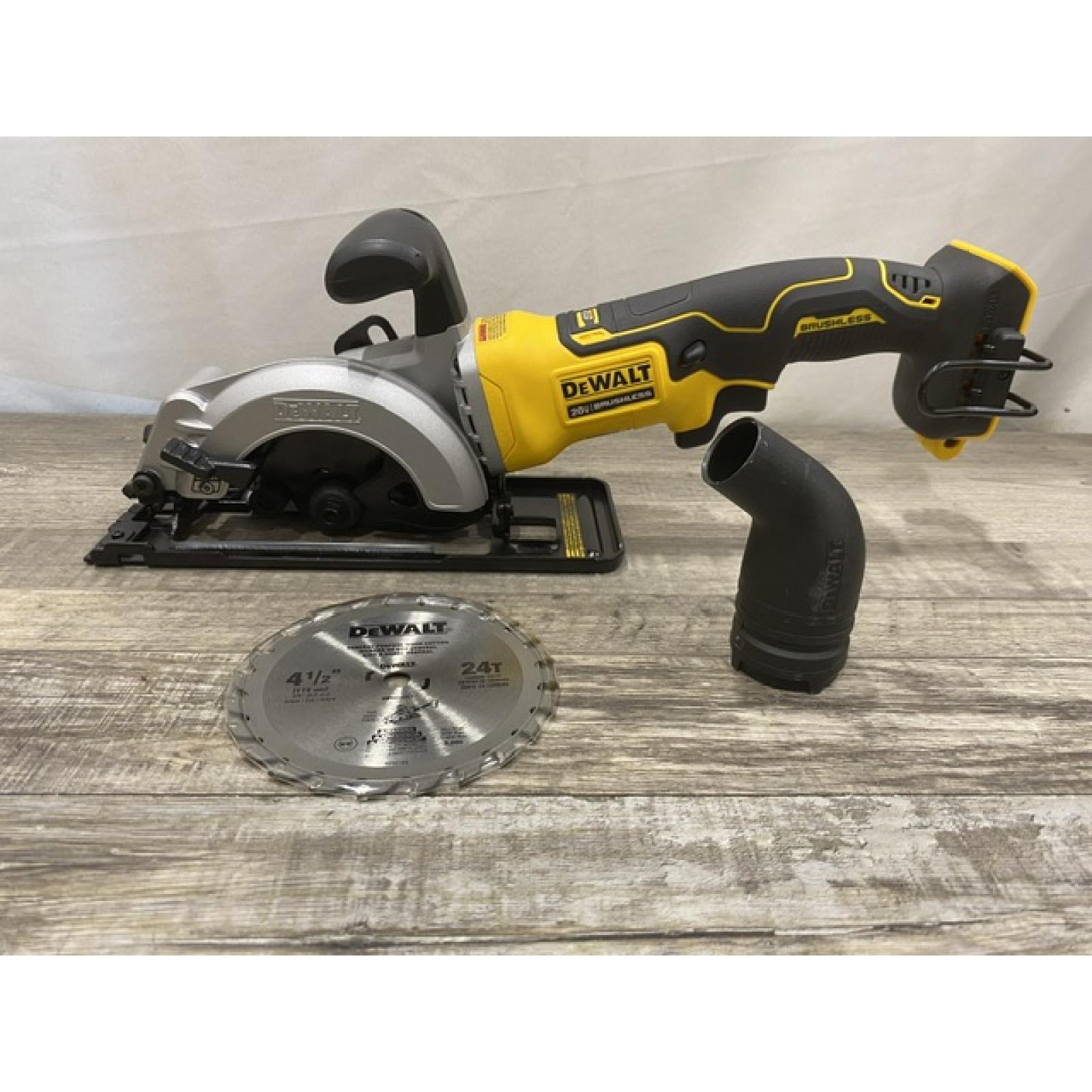AS-IS DEWALT ATOMIC 20V MAX Cordless Brushless 4-1/2 in. Circular Saw (Tool Only)