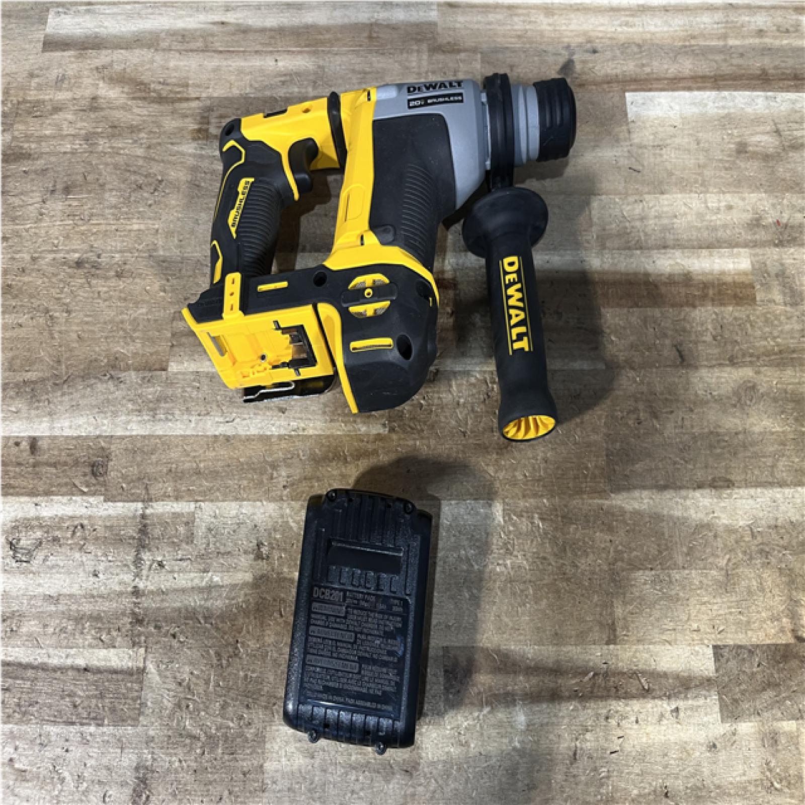 Houston Location AS-IS DEWALT ATOMIC 20V MAX Cordless Brushless Ultra-Compact 5/8 in. SDS Plus Hammer Drill (Tool Only)