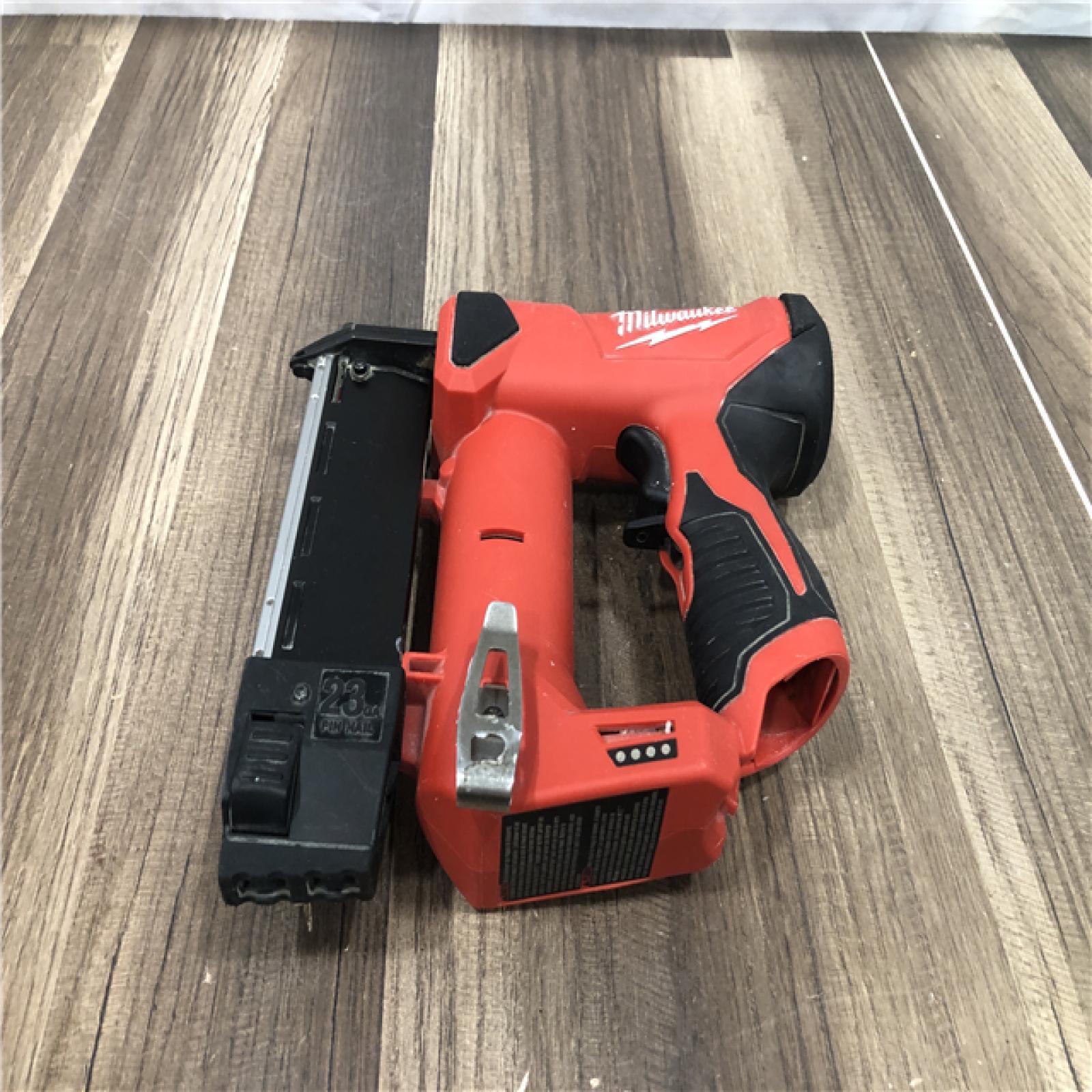 AS-IS Milwaukee 12-Volt 23-Gauge Lithium-Ion Cordless Pin Nailer (Tool-Only)
