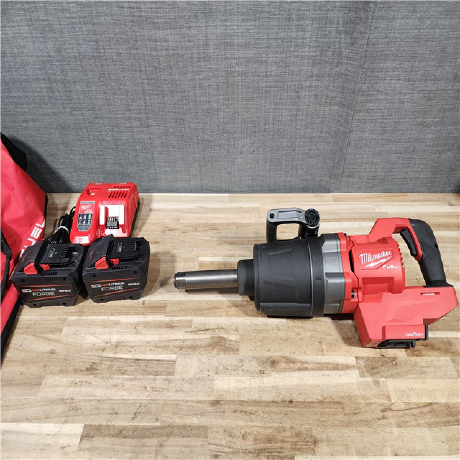 HOUSTON LOCATION - AS-IS Milwaukee FUEL 18V Lithium-Ion Brushless Cordless 1 in. Impact Wrench Extended Reach D-Handle Kit