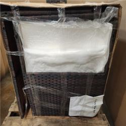 Phoenix Halmuz 5-Piece Wicker Patio Conversation Set with Sand Cushions