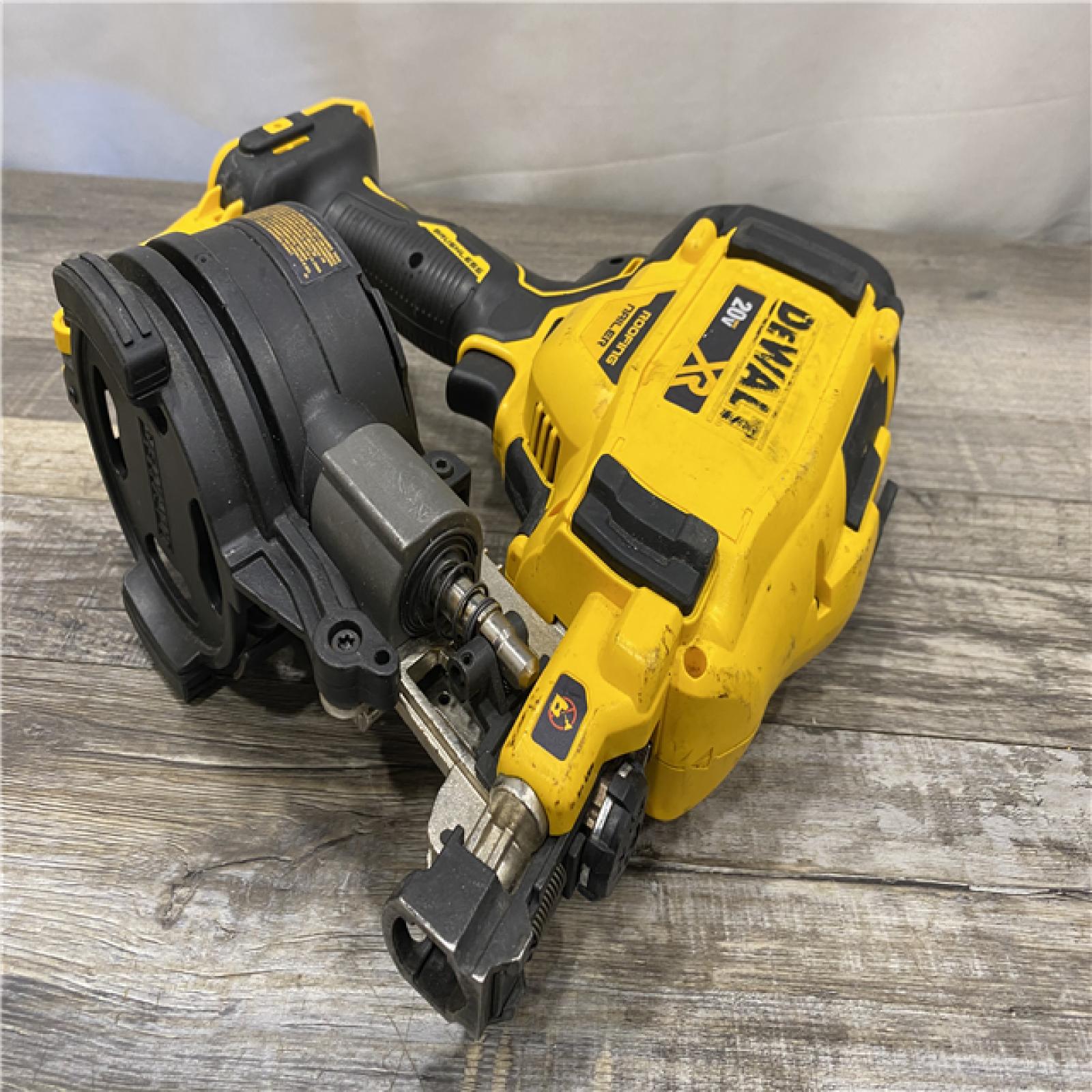 AS-IS DEWALT 20V MAX 15-Degree Electric Cordless Roofing Nailer (Tool Only)