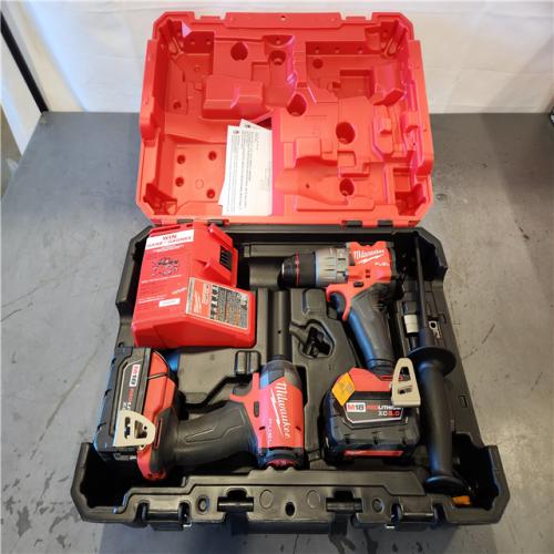 AS-IS- Milwaukee FUEL 18V Lithium-Ion Brushless Cordless Hammer Drill and Impact Driver Combo Kit