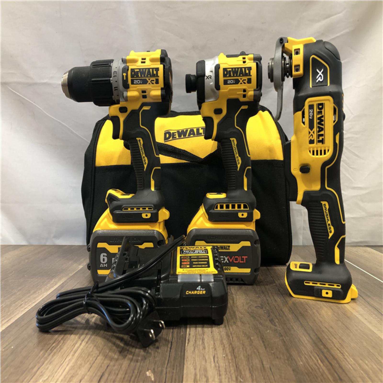 AS-IS DEWALT 20V MAX Lithium-Ion Cordless 3-Tool Combo Kit