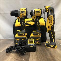 AS-IS DEWALT 20V MAX Lithium-Ion Cordless 3-Tool Combo Kit