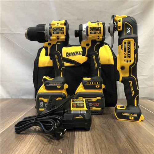 AS-IS DEWALT 20V MAX Lithium-Ion Cordless 3-Tool Combo Kit
