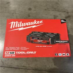 NEW!- Milwaukee M18 Lithium-Ion Cordless PACKOUT Radio/Speaker with Built-In Charger