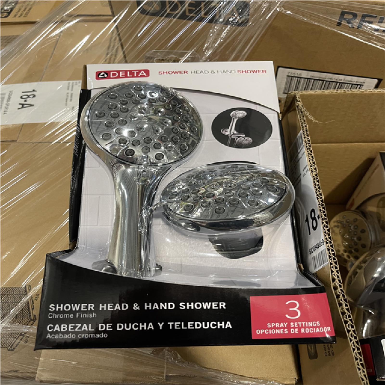 DALLAS LOCATION- DELTA SHOWER HEAD MIXED PALLET