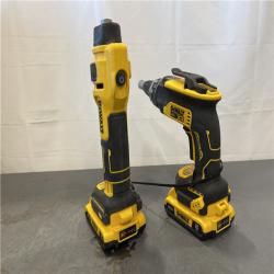 AS-IS - DEWALT 20-Volt Lithium-Ion Cordless Brushless Screwgun and Cut-Out Combo Kit