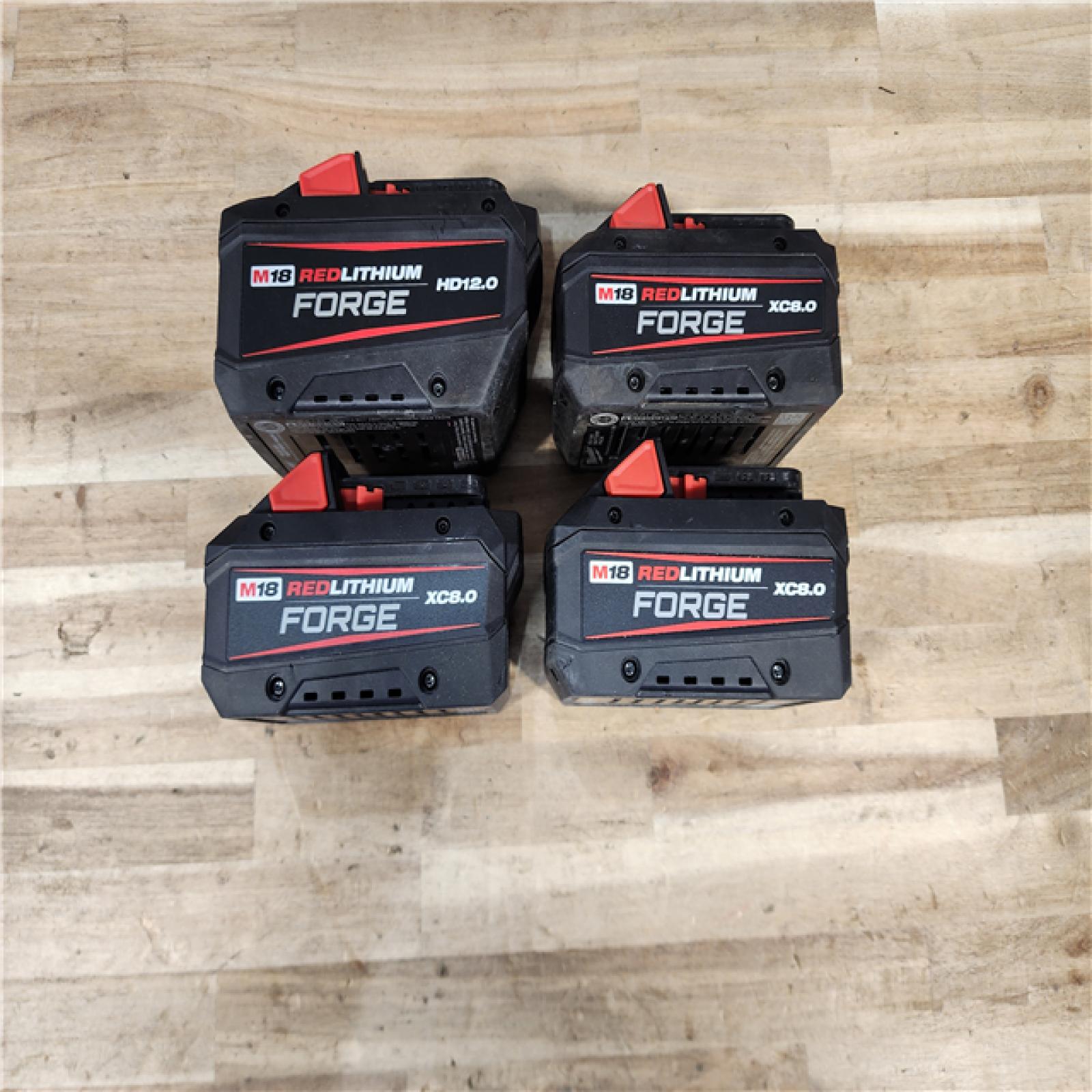 HOUSTON LOCATION - AS-IS MILWAUKEE FORGE BATTERY PACK QTY - 4