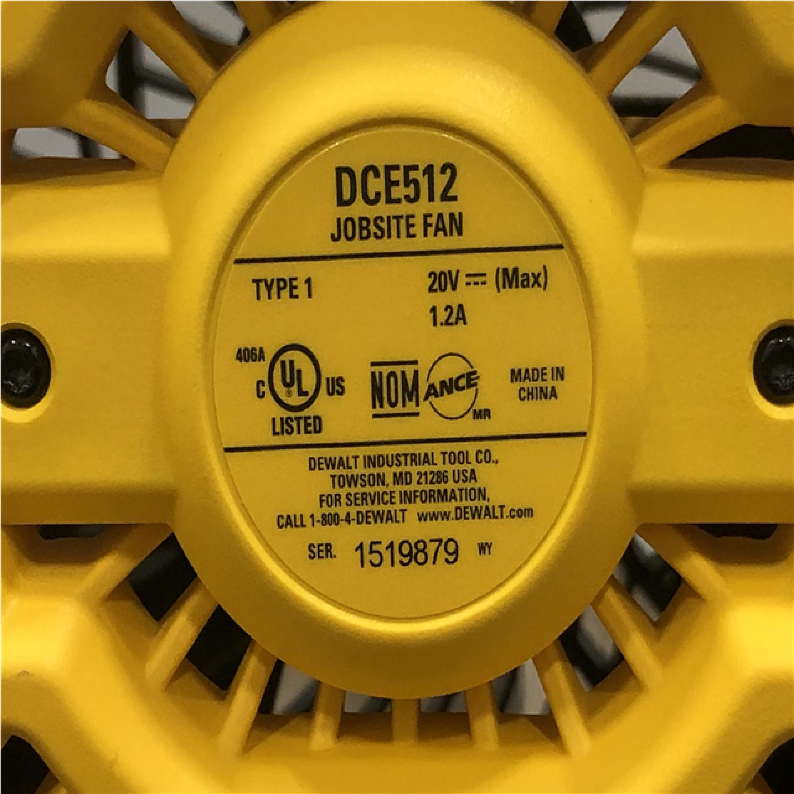 AS-IS DEWALT 20V MAX Jobsite Fan (Tool Only)