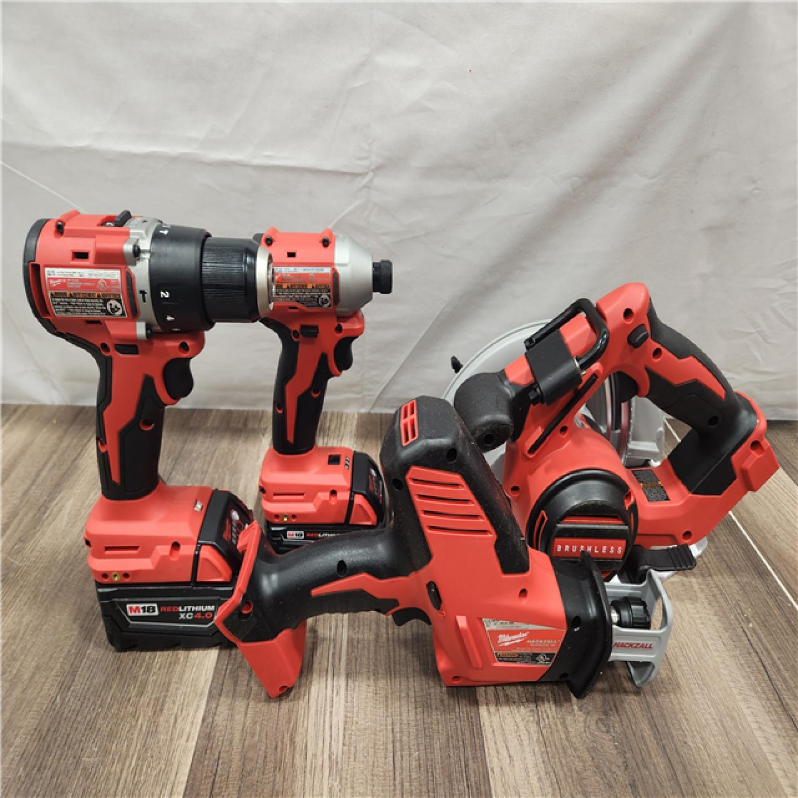 AS-IS- Milwaukee M18 4-Tool Combo Kit