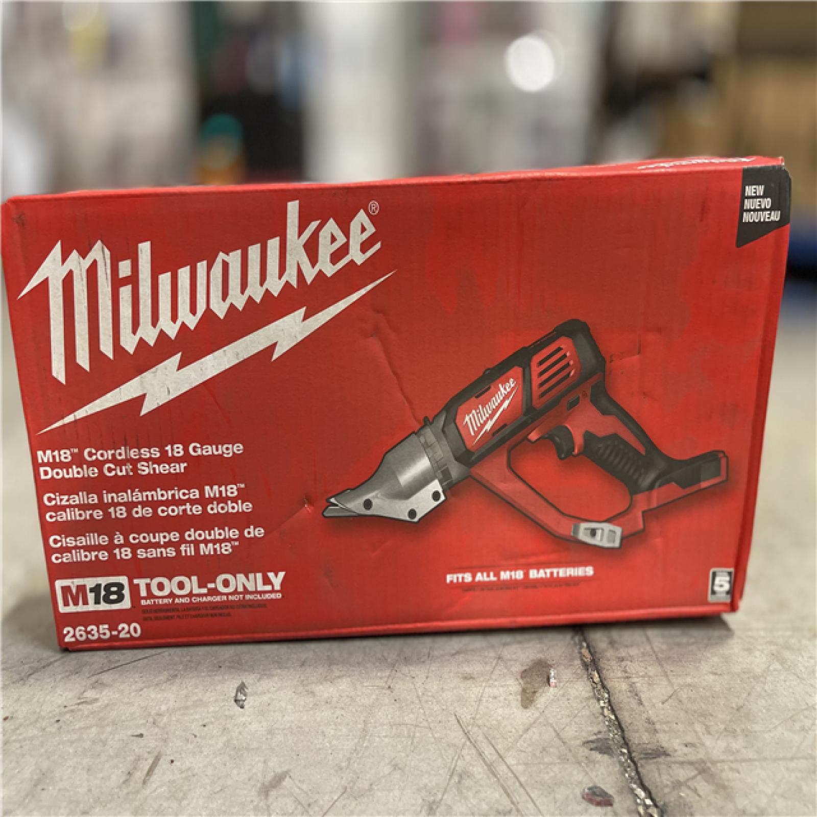 DALLAS LOCATION- NEW!- Milwaukee M18 18V Cordless 18-Gauge Double Cut Metal Shear (Tool-Only)
