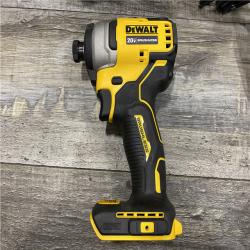 AS-IS DEWALT Atomic 20V Max Lithium-Ion Brushless Cordless Compact 1/4 in. Impact Driver Kit
