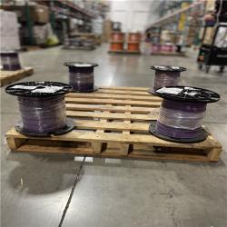 DALLAS LOCATION - AS-IS Southwire 2,500 ft. 12 Purple Solid CU THHN Wire (4 SPOOLS) (SEE NOTES)