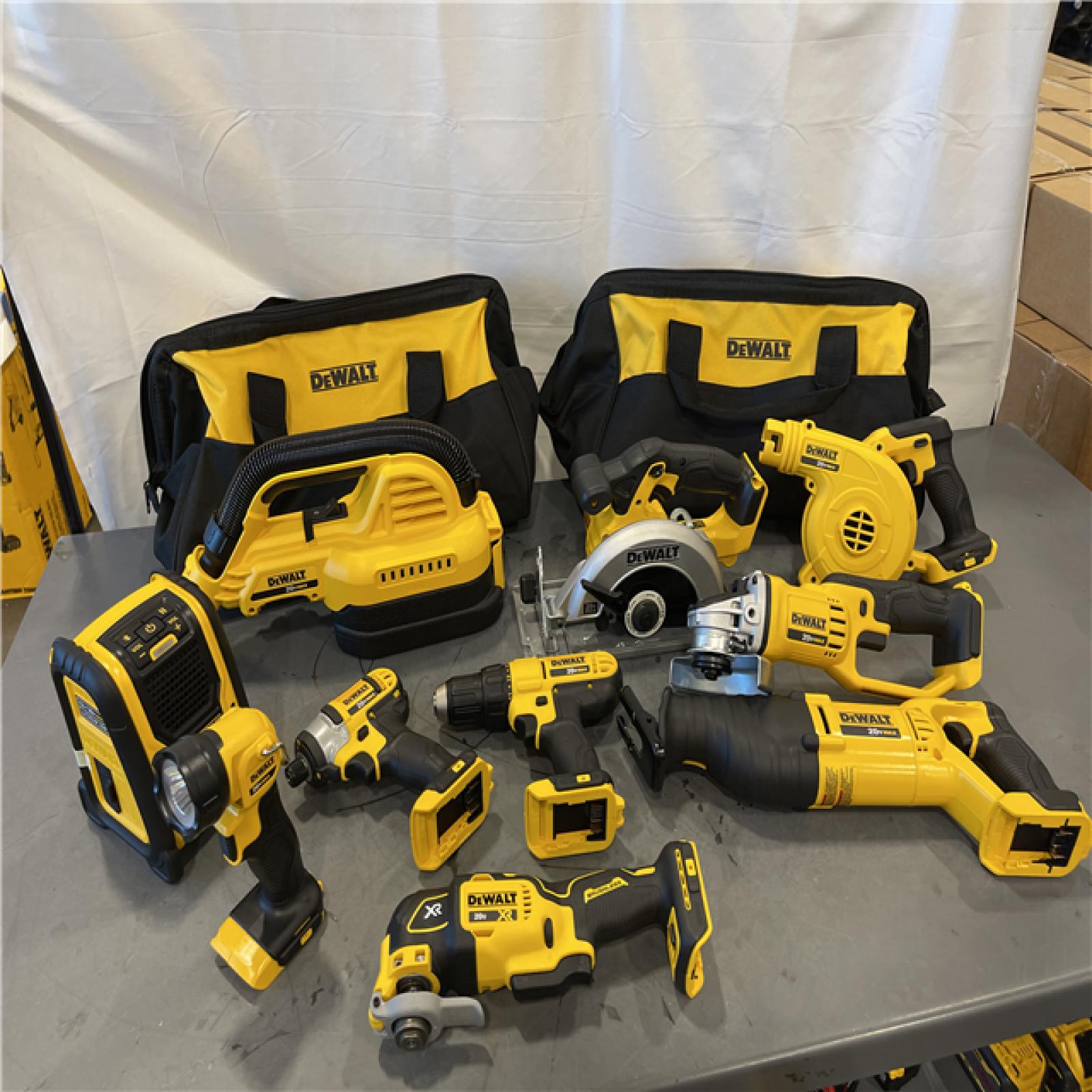 AS-IS - DEWALT 20V MAX Lithium-Ion Brushed Cordless (10-Tool) Combo Kit