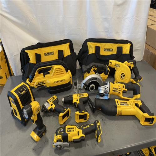 AS-IS - DEWALT 20V MAX Lithium-Ion Brushed Cordless (10-Tool) Combo Kit