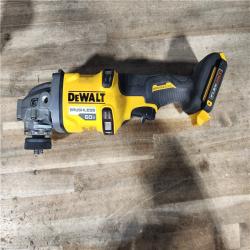 HOUSTON LOCATION - AS-IS DeWalt FLEXVOLT 60V Cordless 4-1/2 to 6 in. Grinder Kit (Battery & Charger)