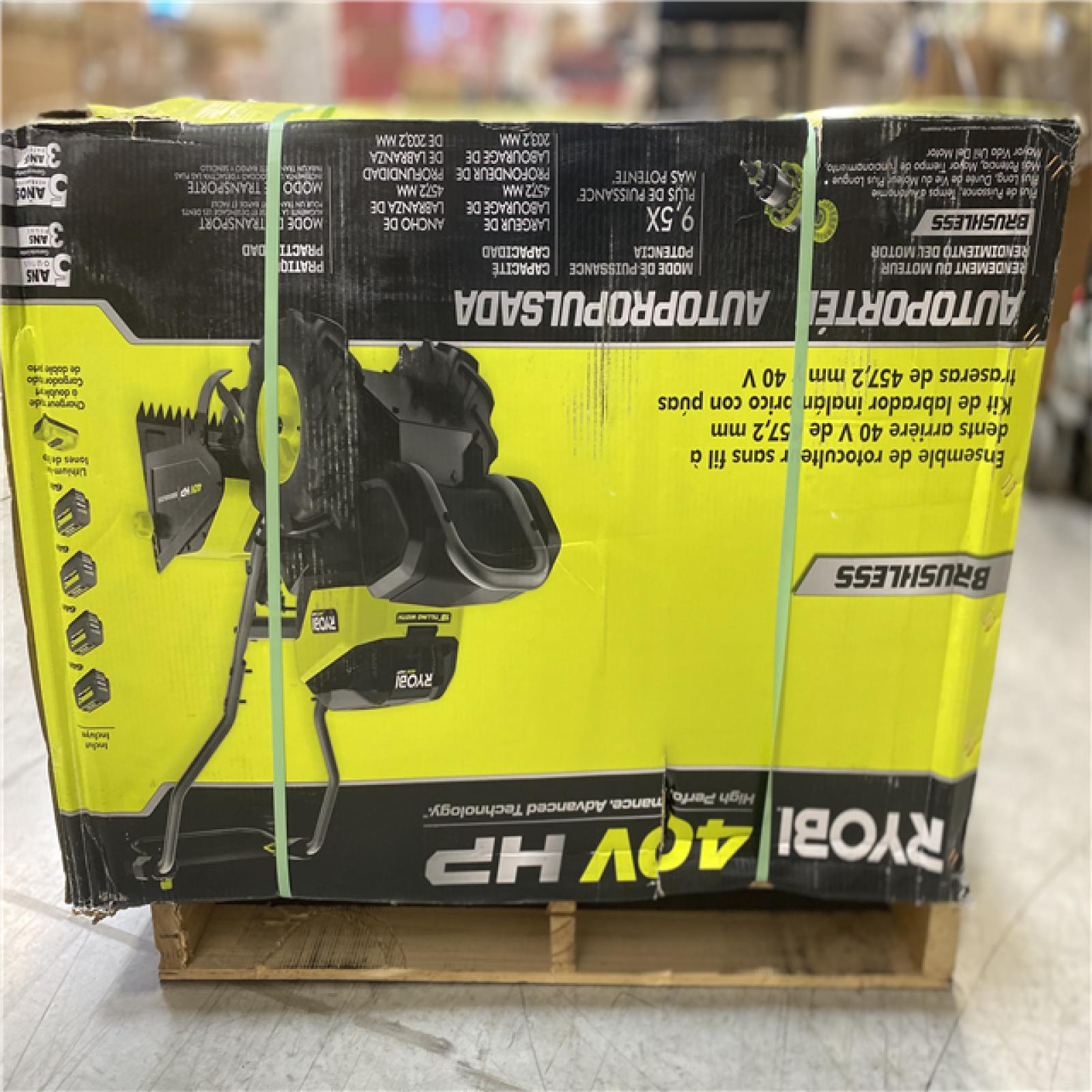 DALLAS LOCATION - RYOBI 40V HP Brushless 18 in. Battery Powered Rear Tine Tiller with (4) 6.0 Ah Batteries and Charger