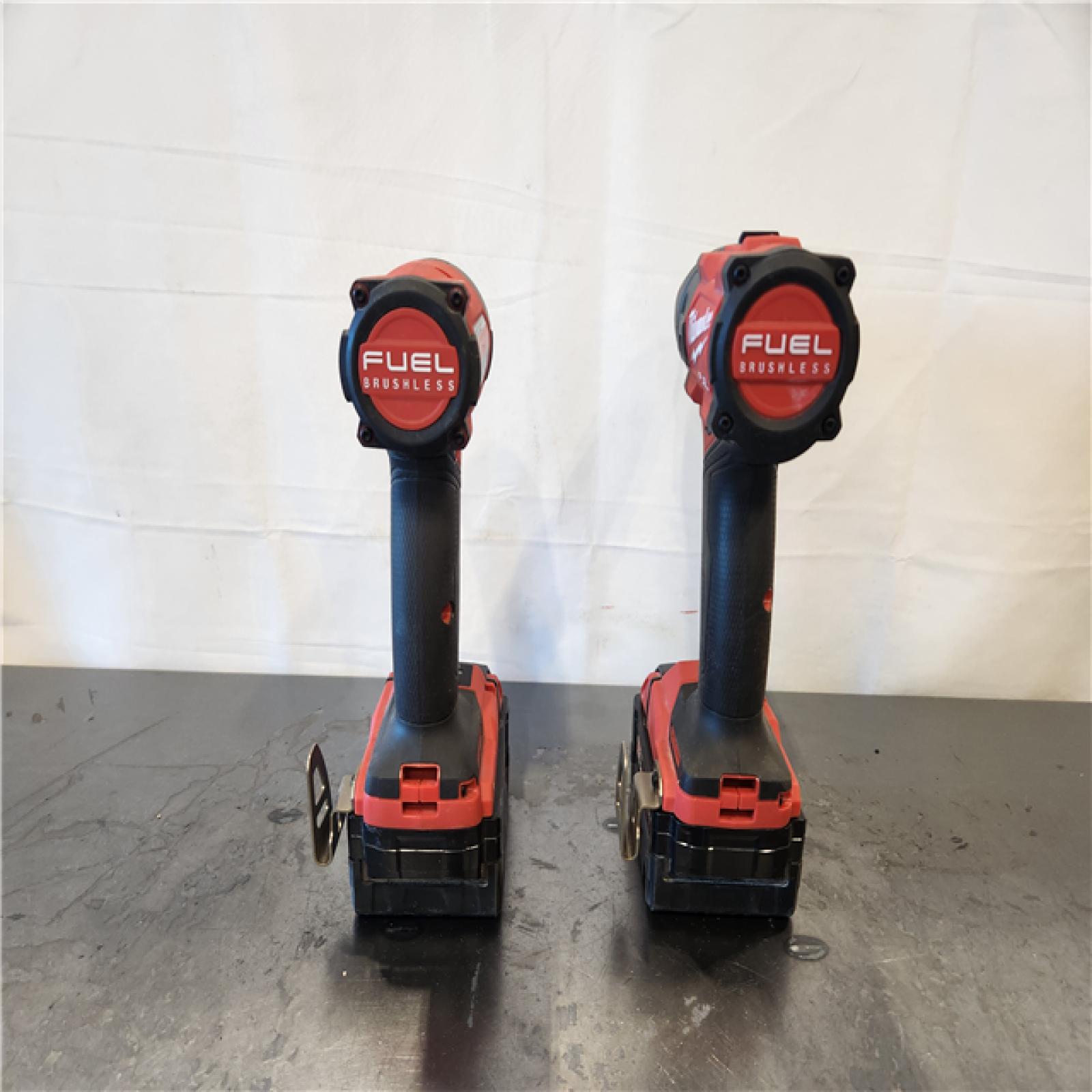 AS-IS- Milwaukee FUEL 18V Lithium-Ion Brushless Cordless Hammer Drill and Impact Driver Combo Kit