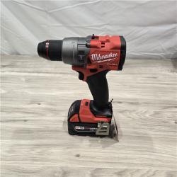 AS-IS Milwaukee 2904-22 Hammer Drill Driver Kit with Batteries  Charger & Tool Case  Red