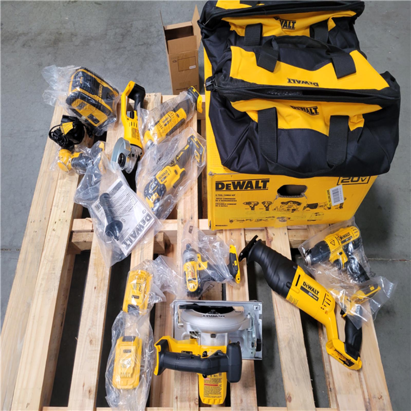 CALIFORNIA AS-IS DEWALT 9 TOOL COMBO KIT