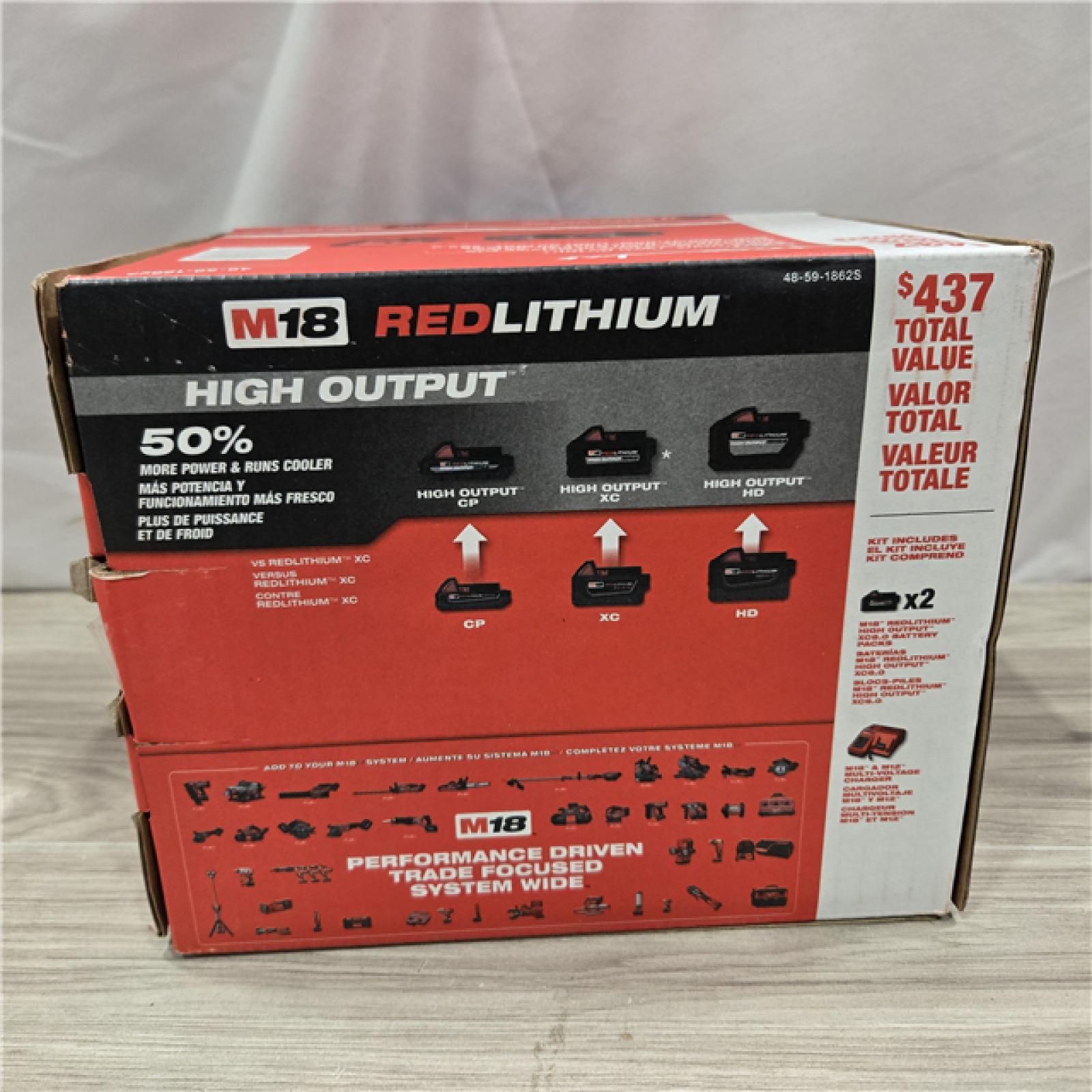 NEW! - Milwaukee 18-Volt Lithium-Ion High Output Starter Kit