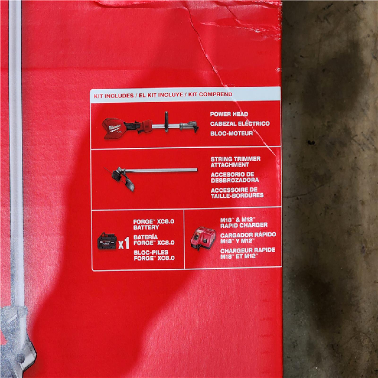 HOUSTON LOCATION - AS-IS (NEW) M18 FUEL 18V 16 in. Brushless Cordless Battery Powered String Trimmer W/QUIK-LOK Attachment Capability & 8.0 Ah Battery