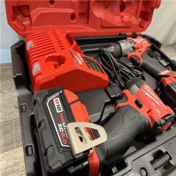 AS-IS Milwaukee FUEL 18V Lithium-Ion Brushless Cordless Hammer Drill and Impact Driver Combo Kit