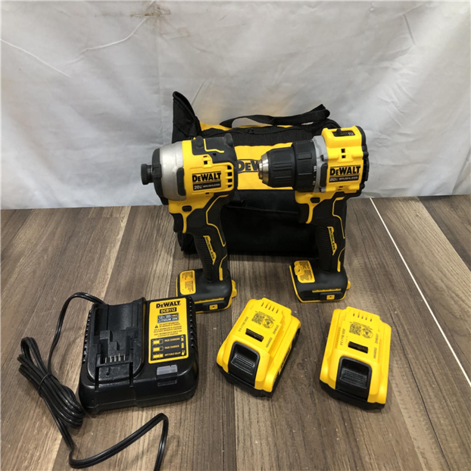 AS-IS DEWALT ATOMIC 20-Volt MAX Lithium-Ion Cordless Combo Kit