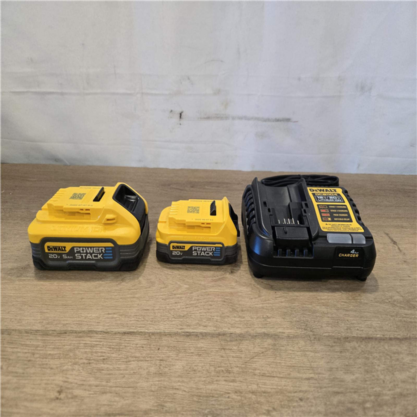 AS-IS DEWALT 20V MAX XR POWERSTACK Lithium-Ion Battery Starter Kit