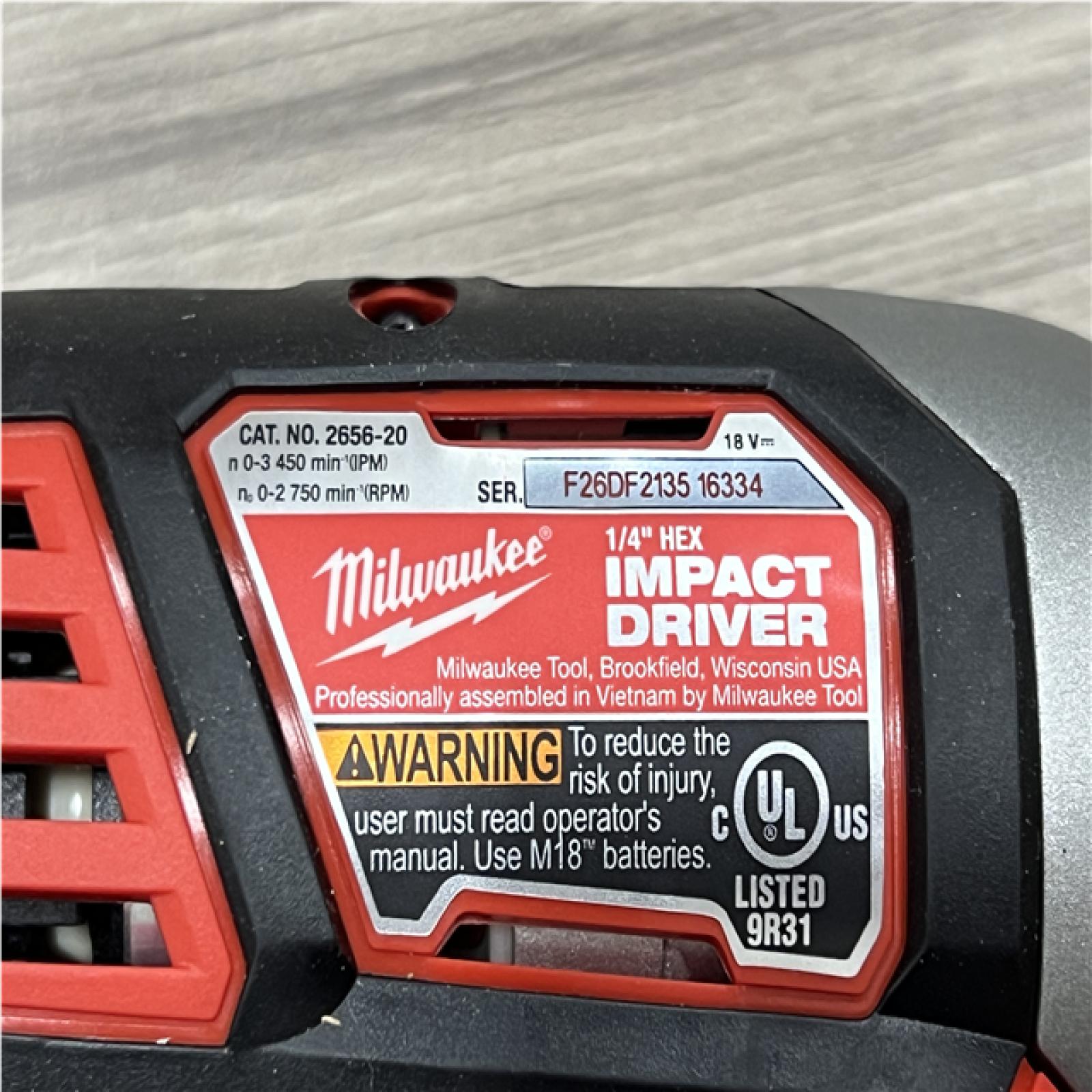 AS-IS Milwaukee 18V Lithium-Ion Cordless Drill Driver/Impact Driver Combo Kit