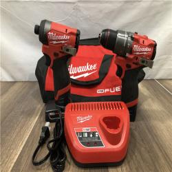 AS-IS Milwaukee FUEL 12-Volt Lithium-Ion Brushless Cordless Hammer Drill and Impact Driver Combo Kit
