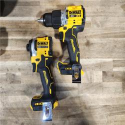 HOUSTON LOCATION - AS-IS DEWALT 20V MAX XR Hammer Drill and ATOMIC Impact Driver 2 Tool Cordless Combo Kit with (2) 4.0Ah Batteries, Charger, and Bag