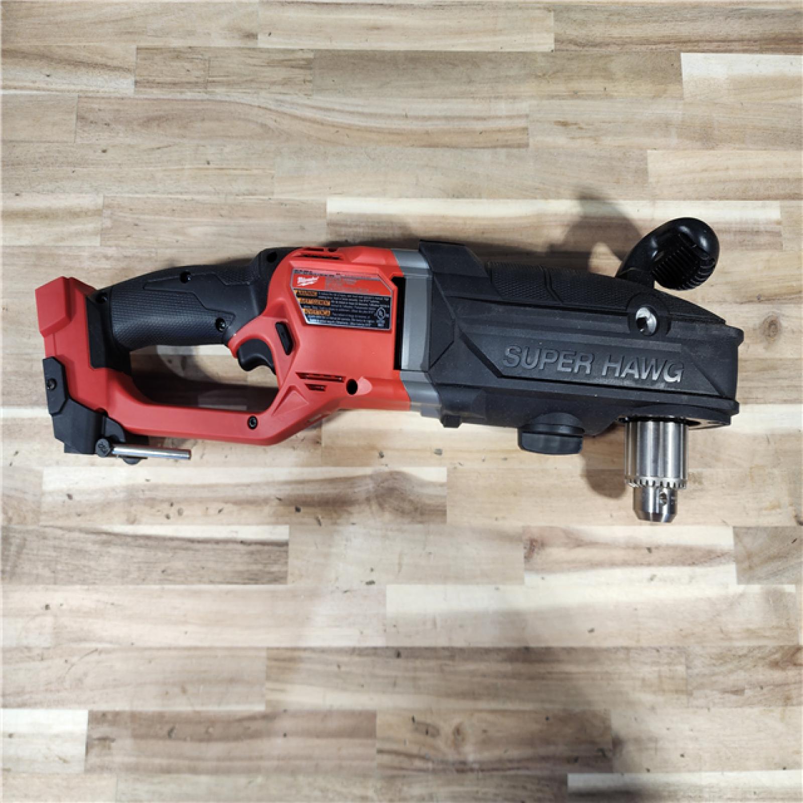 HOUSTON LOCATION - AS-IS Milwaukee FUEL 18V Lithium-Ion Brushless Cordless GEN 2 SUPER HAWG 1/2 in. Right Angle Drill (Tool-Only)