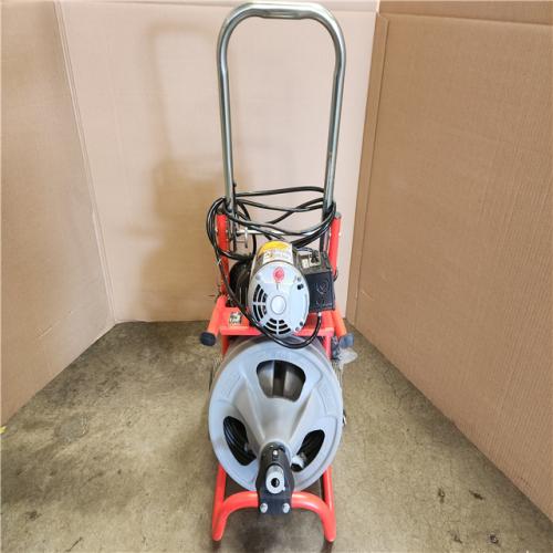 Phoenix RIDGID K-400 Drain Cleaning Snake Auger 120-Volt Drum Machine with C-32IW 3/8 in. x 75 ft. Cable