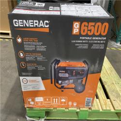 Dallas Location - As-Is  Generac GP 6500-Watt Gas-Powered Portable Generator