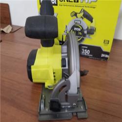 CALIFORNIA AS-IS RYOBI ONE+HP 18V COMPACT BRUSHLESS 6-1/2CIRCULAR SAW (TOOL ONLY)