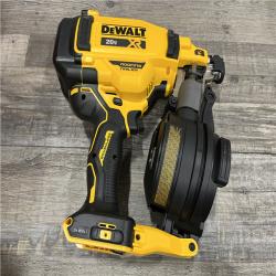 AS-IS DEWALT 20V MAX Lithium-Ion 15-Degree Electric Cordless Roofing Nailer Kit