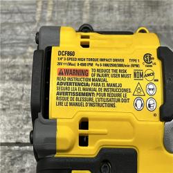 AS-IS DEWALT 20V MAX XR Lithium-Ion Brushless Cordless 3-Speed High Torque 1/4 in. Impact Driver Kit