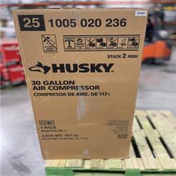 NEW! - Husky 30 Gal. 175 PSI Oil Lubed Belt Drive Portable Vertical Electric Air Compressor
