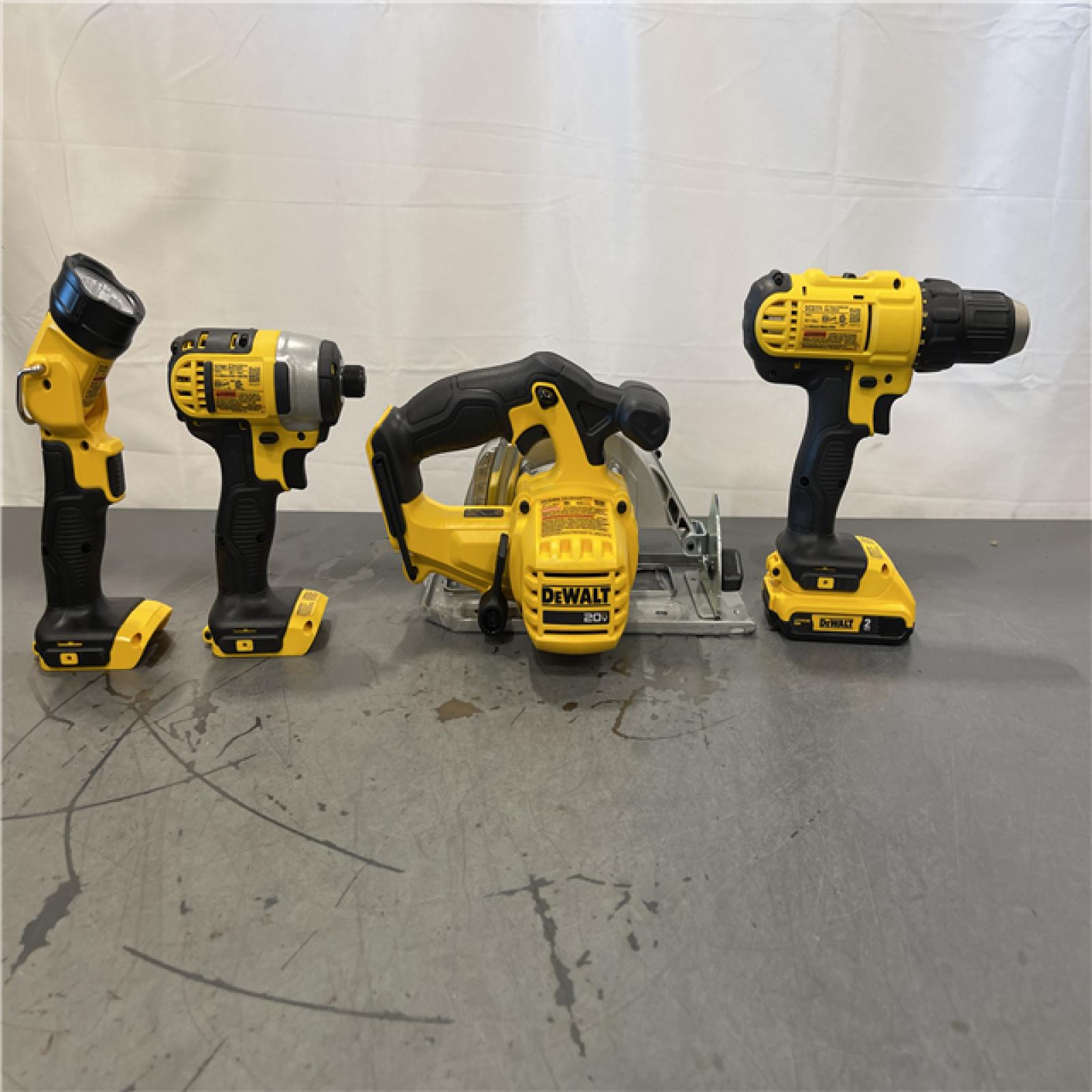 AS-IS - DeWalt 20V MAX 20 Volt Cordless 4 Tool Combo Kit