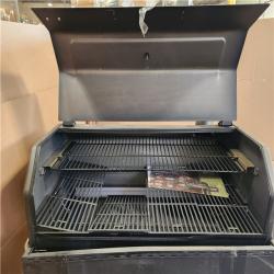 Phoenix AS-IS Nexgrill Oakford 1150 Reverse Flow Offset Smoker Charcoal Grill in Black