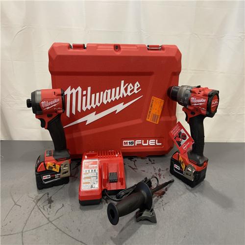 AS-IS - MILWAUKEE FUEL 18V Lithium-Ion Brushless Cordless Hammer Drill and Impact Driver Combo Kit