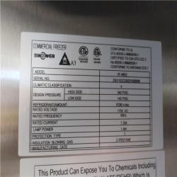 CALIFORNIA AS-IS SINOWER COMMERCIAL FREEZER