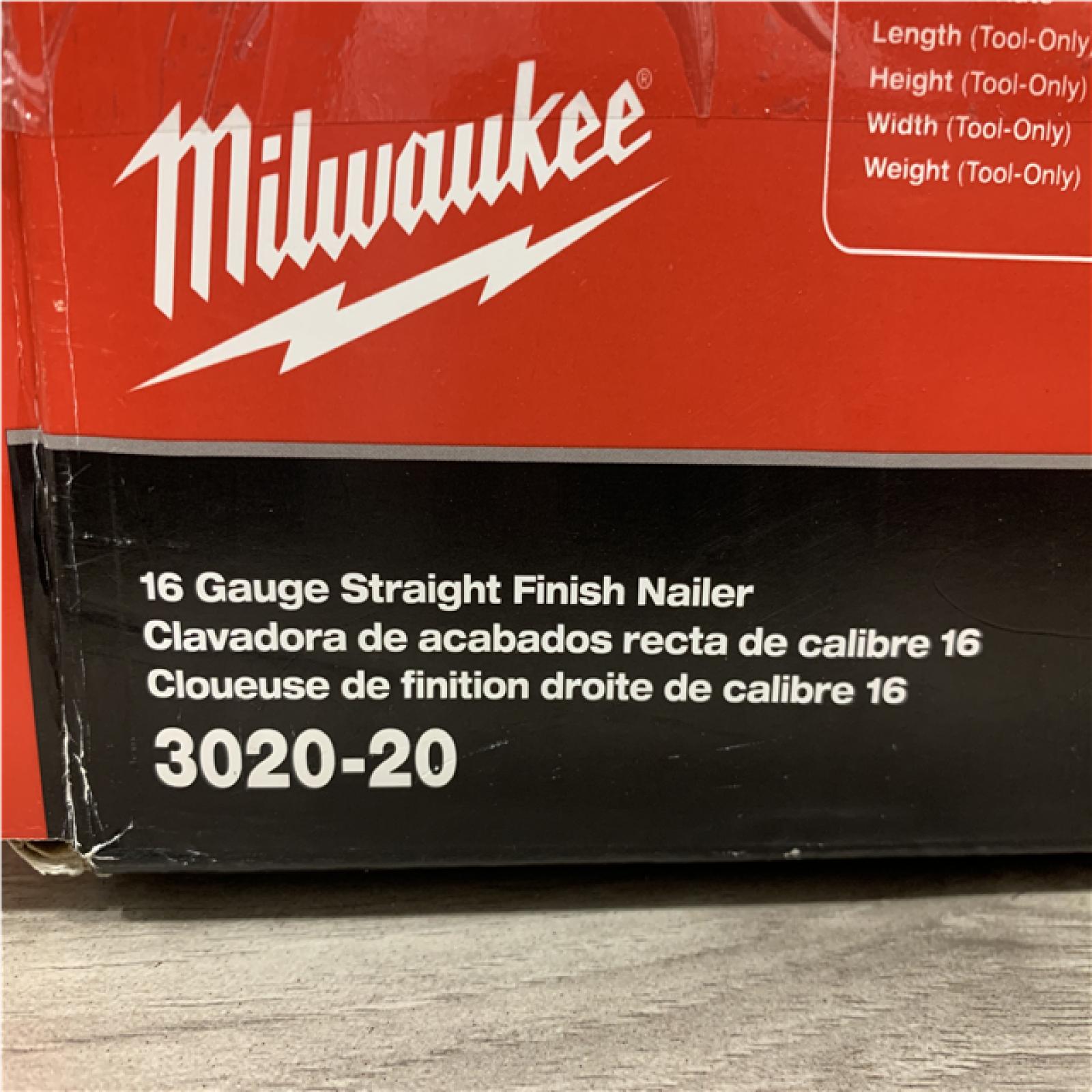 AS-IS Milwaukee FUEL 18-Volt Lithium-Ion Brushless Cordless Gen ll 16-Gauge Straight Finish Nailer (Tool Only)