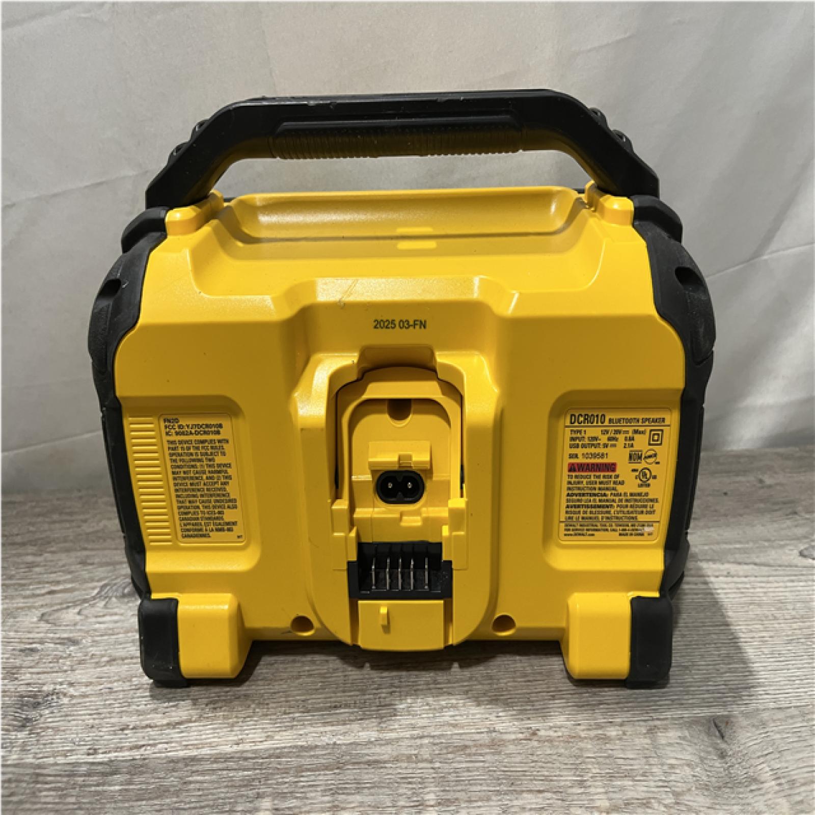 AS-IS DEWALT 20V MAX Cordless Bluetooth Speaker (Tool Only)
